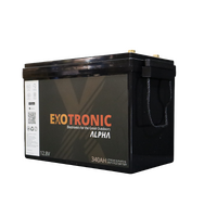 Exotronic 12V 340Ah Alpha IP67 Smart Bluetooth Lithium Battery