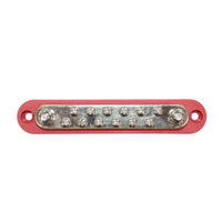 Exotronic 150A Red 2x M6 Stud Busbar with 12 Screws & Cover