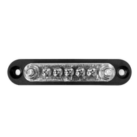 Exotronic 150A Black 2x M6 Stud Busbar with 5 Screws & Cover