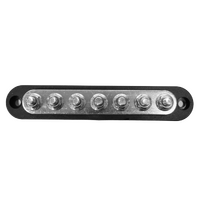 Exotronic 150A Black 7x M6 Stud Busbar with Cover