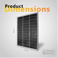 Exotronic 120W Fixed Solar Panel