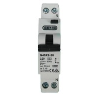 GEN3 Double Pole Single Module RCBO 20Amp Safety Switch/Circuit Breaker Combo