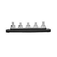Exotronic 150A Black 5x M8 Stud Busbar with Cover