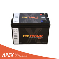 Exotronic Apex Series 12V 330Ah Compact Smart Bluetooth Lithium Battery