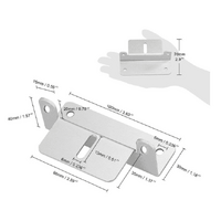 Exotronic Adjustable Silver Aluminium Solar Panel Brackets