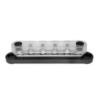 Exotronic 150A Black 6x M6 Stud Busbar with Cover