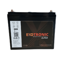 Exotronic 12V 100Ah Alpha Bluetooth Lithium Battery