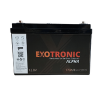 Exotronic 12V 170Ah Alpha Bluetooth Lithium Battery