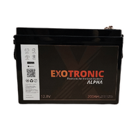 Exotronic 12V 200Ah Alpha Bluetooth Lithium Battery