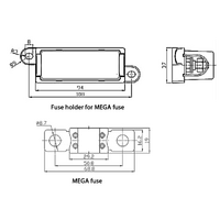 Victron 100A 80V Mega Fuse