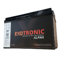 Exotronic 12V 170Ah Alpha Bluetooth Lithium Battery