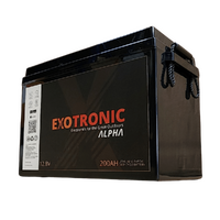 Exotronic 12V 200Ah Alpha Bluetooth Lithium Battery