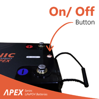 Exotronic Apex Series 12V 300Ah Smart Bluetooth Lithium Battery