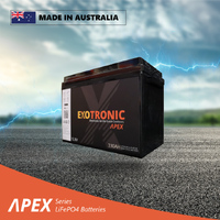 Exotronic Apex Series 12V 330Ah Compact Smart Bluetooth Lithium Battery