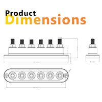 Exotronic 600A Red 6x M10 Stud Busbar with Cover