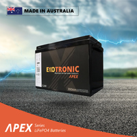 Exotronic Apex Series 12V 300Ah Smart Bluetooth Lithium Battery