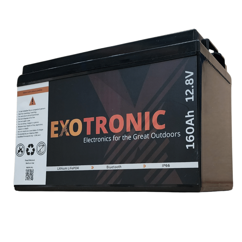 Example 160Ah 12V Lithium Deep Cycle Battery by Exotronic