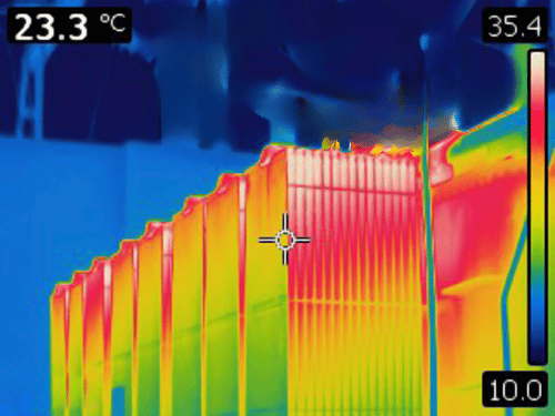 Thermal imaging lithium ion cells