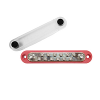 Exotronic 150A Red 2x M6 Stud Busbar with 12 Screws & Cover