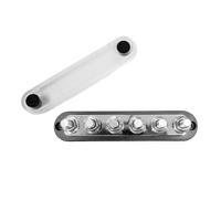 Exotronic 150A Black 6x M6 Stud Busbar with Cover