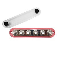 Exotronic 300A Red 6x M10 Stud Busbar with Cover