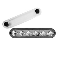 Exotronic 300A Black 6x M10 Stud Busbar with Cover