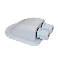 Exotronic 2 Gland White Cable Entry Cover (Lightweight ABS)