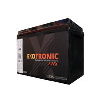 Exotronic Apex Series 12V 330Ah Compact Smart Bluetooth Lithium Battery