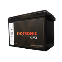 Exotronic 12V 340Ah Alpha Bluetooth Lithium Battery