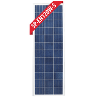 Enerdrive 120W Fixed Poly Slim Black Frame Solar Panel