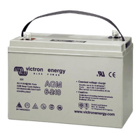 Victron 12V/15Ah AGM Super Cycle Battery (Faston-tab 6.3x0.8mm) BAT412015080