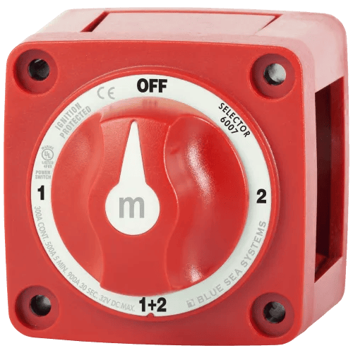 Blue Sea Battery Switch 300A 4 position Red