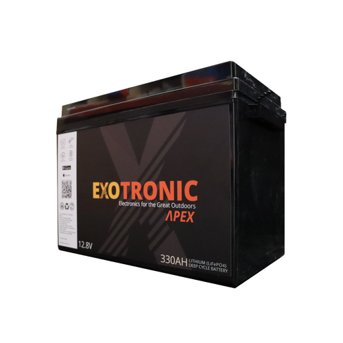 Exotronic Apex Series 12V 330Ah Compact Smart Bluetooth Lithium Battery