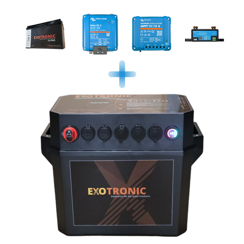 Exotronic 170Ah Pre-wired Orion XS + SmartSolar + SmartShunt Battery Box