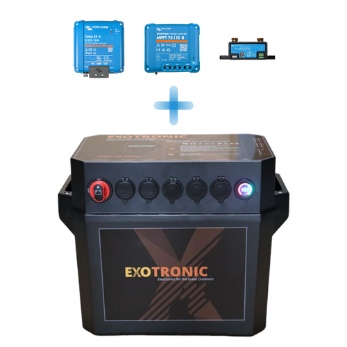 Exotronic Pre-wired Orion XS + SmartSolar + SmartShunt Battery Box