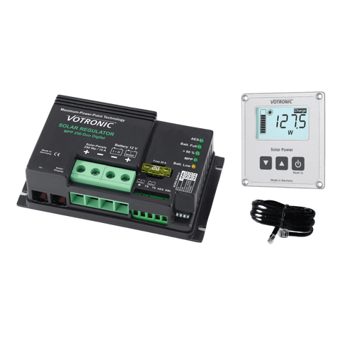 Votronic MPPT 15A Duo (Dual) 250 Solar Charge Controller w/ Remote Display