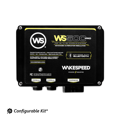 Wakespeed WS500 PRO Bluetooth Alternator Regulator - Configurable Kit