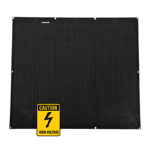 Sunman eArc 200W Black Square Flexible Solar Panel w/ Eyelets