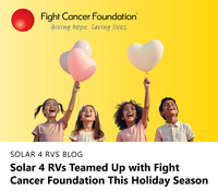 Solar 4 RVs Teamed Up with Fight Cancer Foundation This Holiday Season